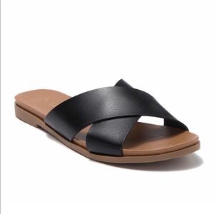 Abound Cross Bound Sandal - Black/Brown Leather